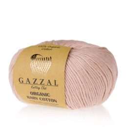 Gazzal Organic Baby Cotton 416 liczi to włóczka z bawełny organicznej występująca w wielu pięknych kolorach, idealna dla dzieci.