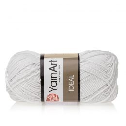 Yarn Art Ideal 220 biały. 100% bawełny od kultowego tureckiego producenta, w przyjaznej cenie:) Idealna na zabawki i ubrania.