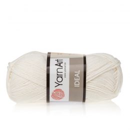 Yarn Art Ideal 222 kremowy. 100% bawełny od kultowego tureckiego producenta, w przyjaznej cenie:) Idealna na zabawki i ubrania.