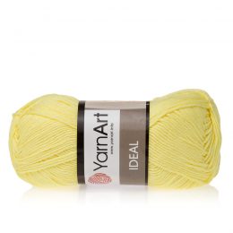 Yarn Art Ideal 224 cytrynowy. 100% bawełny od kultowego tureckiego producenta, w przyjaznej cenie:) Idealna na zabawki i ubrania.