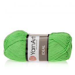 Yarn Art Ideal 226 kermitowy. 100% bawełny od kultowego tureckiego producenta, w przyjaznej cenie:) Idealna na zabawki i ubrania.