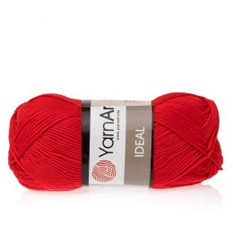 Yarn Art Ideal 237 czerwony. 100% bawełny od kultowego tureckiego producenta, w przyjaznej cenie:) Idealna na zabawki i ubrania.