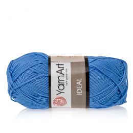 Yarn Art Ideal 239 niebieski. 100% bawełny od kultowego tureckiego producenta, w przyjaznej cenie:) Idealna na zabawki i ubrania.