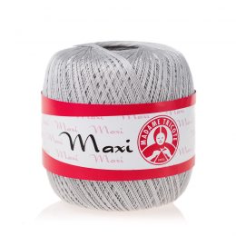 Madame Tricote Paris Maxi 4920, kolor szary. Jest to 100% bawełna merceryzowana w czarnym kolorze. Idealny na świąteczne ozdoby