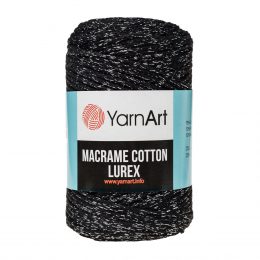 Włóczka Yarn Art Macrame Cotton Lurex 723 to błyszcząca wersja Macrame Cotton. Jej najbardziej charakterystyczną cechą jest przędzona struktura.