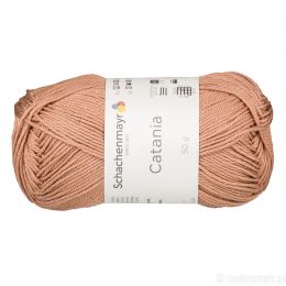 Schachenmayr Catania 00437 to bawełniana włóczka w kolorze olchowym. Pięknie skręcona, z połyskiem. 50g/125m.