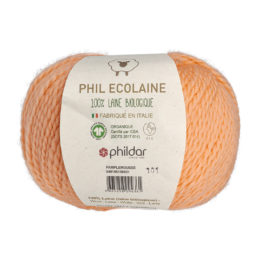 Phildar Phil Ecolaine 1396 w kolorze morelowym to 100% organicznej wełny. Idealna na czapki i inne zimowe akcesoria. 50g/125m