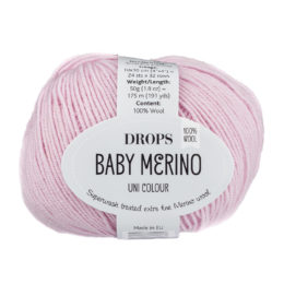 Drops Baby Merino 54 to certyfikowana mięciutka włóczka z merynosa w pięknych kolorach. Idealna dla dzieci. 50g/ok 175m