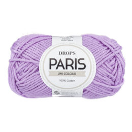 Włóczka Drops Paris 05 liliowy jasny to certyfikowana 100% bawełna czesankowa w pięknej palecie kolorystycznej. 50g/75m