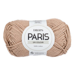 Włóczka Drops Paris 26 ciemny beż to certyfikowana 100% bawełna czesankowa w pięknej palecie kolorystycznej. 50g/75m