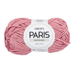 Włóczka Drops Paris 59 jasny stary róż to certyfikowana 100% bawełna czesankowa w pięknej palecie kolorystycznej. 50g/75m