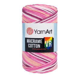 Sznurek YarnArt Macrame Cotton VR 911 to superkolorowy przędzony sznurek  idealny na torebki czy plecaki. 250g/225m