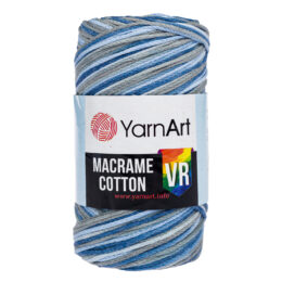 Sznurek YarnArt Macrame Cotton VR 916 to superkolorowy przędzony sznurek  idealny na torebki czy plecaki. 250g/225m