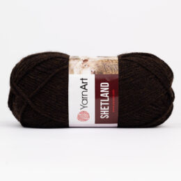 YarnArt Shetland 502 to miękka i ciepła włóczka akrylowo-wełniana w kolorze czarnym idealna na szaliki, czapki czy swetry. 100g/220m