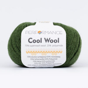 Performance Cool Wool 163 zielony to mieszanka wełny superwash z poliamidem idealna na skarpetki. 50g/200m. Produkcja bułgarska.