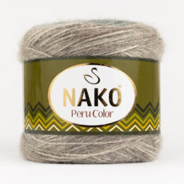 Nako Peru Color 32183 to cudna mieszanka premium akrylu, wełny i alpaki w wielokolorowym motku. 100g/310m. Idealna na chusty i kardigany.