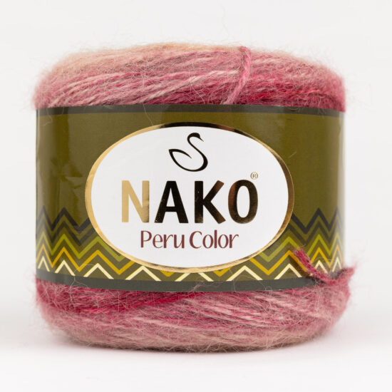 Nako Peru Color 32189 to cudna mieszanka premium akrylu, wełny i alpaki w wielokolorowym motku. 100g/310m. Idealna na chusty i kardigany.