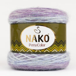 Nako Peru Color 32415 to cudna mieszanka premium akrylu, wełny i alpaki w wielokolorowym motku. 100g/310m. Idealna na chusty i kardigany.