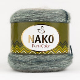 Nako Peru Color 32417 to cudna mieszanka premium akrylu, wełny i alpaki w wielokolorowym motku. 100g/310m. Idealna na chusty i kardigany.
