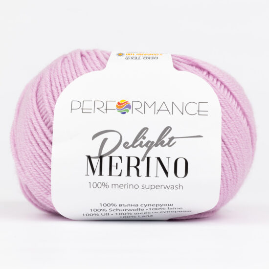 Performance Merino Delight 1008 to certyfikowana mięciutka wełna z merynosa superwash. Idealna dla dzieci i nie tylko. 50g/125m