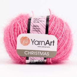 YarnArt Christmas 08 błyszcząca włóczka typu eyelash. Idealna na ozdoby świąteczne, ale przyda się wszędzie tam gdzie potrzebujesz błysku. 50g/142m