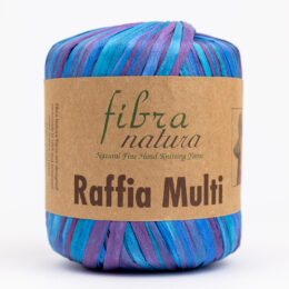 Fibranatura Raffia Multi 117-08 to 100% celulozy. Idealnie nadaje się torebki, kosze i kapelusze. Ma budowę cienkiej papierowej płaskiej tasiemki. 35g/80m