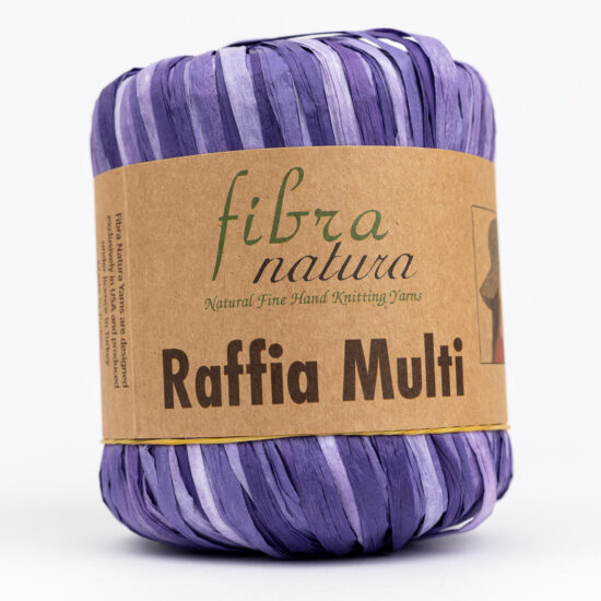 Fibranatura Raffia Multi 117-19 to 100% celulozy. Idealnie nadaje się torebki, kosze i kapelusze. Ma budowę cienkiej papierowej płaskiej tasiemki. 35g/80m