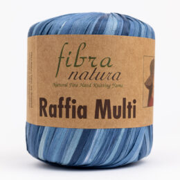 Fibranatura Raffia Multi 117-23 to 100% celulozy. Idealnie nadaje się torebki, kosze i kapelusze. Ma budowę cienkiej papierowej płaskiej tasiemki. 35g/80m