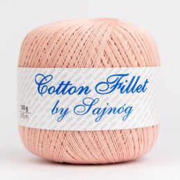 Kordonek Cotton Fillet by Sajnóg 0014 w kolorze różowym to 100% bawełna merceryzowana idealna na świąteczne ozdoby, serwety, obrusy, łapacze snów.