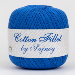 Kordonek Cotton Fillet by Sajnóg 0053 w kolorze kobaltowym to 100% bawełna merceryzowana idealna na świąteczne ozdoby, serwety, obrusy, łapacze snów.