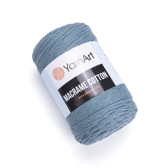 Yarn Art Macrame Cotton 795 2mm szałwia - przędzony sznurek idealny na torebki. Mieszanka bawełny z poliestrem, motek 250g/225m.