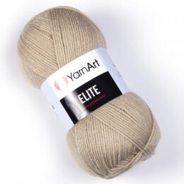 YarnArt Elite 848 - akrylowa włóczka w kolorze beżowym. 100g/300m. Świetnie sprawdzi się w tworzeniu dywanów (tufting) lub w hafcie punch needle.